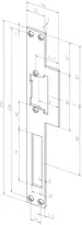 Technische Zeichnung Lappenschließblech Nr. 521 sbl521