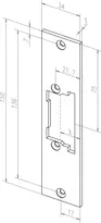 Technische Zeichnung Flachschließblech Nr. 522 sbl522
