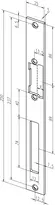 Technische Zeichnung Flachschließblech Nr. 55A sbl55A