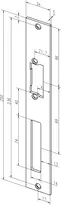 Technische Zeichnung Flachschließblech Nr. 94A sbl94A