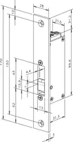 Technische Zeichnung Elektro-Türöffner 112---------###