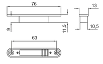 Technische Zeichnung Einlassreedkontakt Model 10270-6 10270-6------10