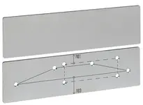 Edelstahl-Klebeplatte Modell A04