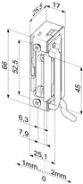 Technical drawing Electric strike 138W.10-----###