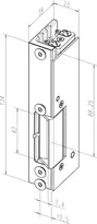 Technical drawing Electric strike 131---------###