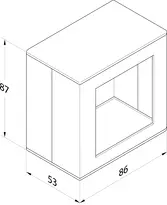 Technische Zeichnung Gehäuse Modell 1385EG1 1385EG1