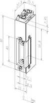 Technical drawing Electric strike 14ESFF------###