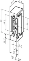 Technische Zeichnung Fluchttüröffner 332.238-----###