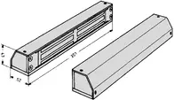 Technische Zeichnung Kompakt-Flächenhaftmagnet Modell 827AP 827AP-----93F90