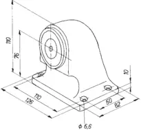 Technical drawing Magnet Model 830 IGB/U 830xxIGB/U