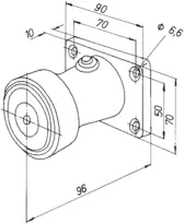 Technical drawing Magnet Model 830 IGW/U 830xxIGW/U
