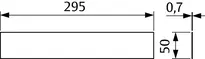 Technische Zeichnung Sichtschutplatte für Profilzylinder (Modell 843 ZY) 843ZY-7------35