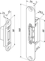 Technische Zeichnung Zusatzverriegelung 9318---34G35###