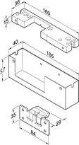 Technische Zeichnung Aufbaugehäuse Modell A01 -------A0135-04