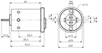 Technische Zeichnung Schaltzylinder - System P0 P042