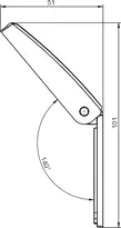 Technische Zeichnung 2 Klapprosette 1255