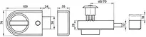Technische Zeichnung Kastenriegelschloss - System TK5 5131