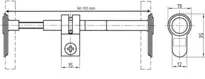 Technical drawing 2 Dummy cylinder, variable FS 1539