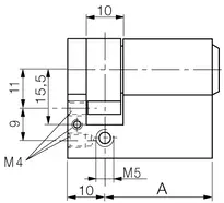Technische Zeichnung Profil-Halbzylinder - System P0 P032,VAR2=B3