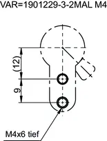 Technische Zeichnung 3 Profil-Halbzylinder - System SK5 0532