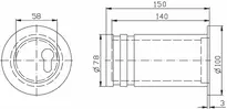 Technical drawing Mini safe 9M38,AUS=PZ VOR