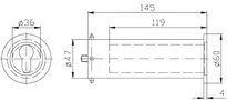 Technical drawing Mini safe 9M39,AUS=PZ VOR