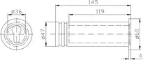 Technical drawing Mini safe 9M40,AUS=PZ