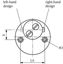 Technical drawing Furniture cylinder .A02