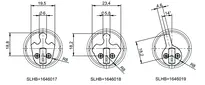 Technische Zeichnung 2 Schraubzylinder CLIQ® Go N093,SERVICE=CLIQGo