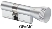 Oberfläche Messing, matt vernickelt (OF=MV)