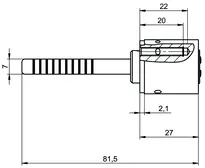 Technische Zeichnung 2 Rundzylinder CLIQ® Go N701,SERVICE=CLIQGo