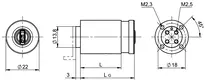 Technische Zeichnung 1 Aufbauzylinder CLIQ® Go NC08,SERVICE=CLIQGo
