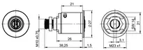 Technische Zeichnung 1 Verschlusszylinder CLIQ® Go NC31,SERVICE=CLIQGo