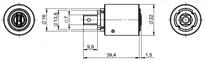 Technische Zeichnung 1 Aufbauzylinder CLIQ® Go NC45,SERVICE=CLIQGo