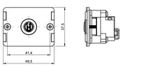 Technische Zeichnung 1 Wechselkernmodul NE34