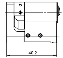 Technische Zeichnung Profil-Halbzylinder VERSO®CLIQ V532,VAR=R90A008