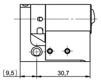 Technische Zeichnung Profil-Halbzylinder VERSO®CLIQ V532,VAR=R90A009
