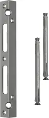 Bracket-security striking plate for rebated doors 9M46