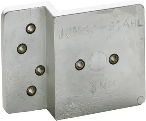 Bohrschablone für IKON Fenster- und Türsicherung Jumbo 9M20 mit Ankerschuh 9M76,TEIL=BS JUMBO
