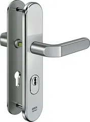 Steel security fitting with cylinder cover - handle/handle S403