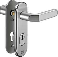 Steel security fitting with cylinder cover - handle/handle S423