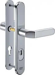 Steel security fitting with cylinder cover - handle/handle S633