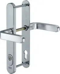 Steel security fitting with cylinder cover - handle/handle S643