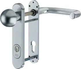 Stahl-Schutzbeschlag - Rundknauf/Drücker S6B6,VAR=FS