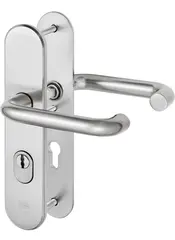 Steel security fitting with cylinder cover - handle/handle SXL3