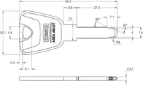 Technische Zeichnung Langschlüssel _0.D01