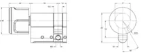 Technical drawing Half cylinder CH_KESO__1.A02_neu_ch