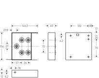 Technical drawing Key depot cabinet CH_KESO_17.0_1.N_neu_ch