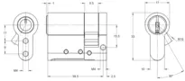 Technical drawing Half cylinder CH_KESO__1.A1P_neu_ch