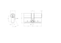 Technische Zeichnung Doppelzylinder CH_KESO__1.B41_neu_ch